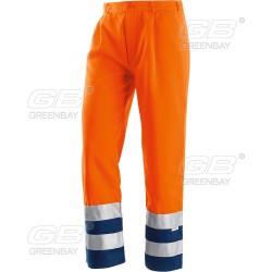Pantalone DPI alta visibilità NW-436334 art. REFLEX BICOLORE in 60 cotone-40 poliestere arancione-blu