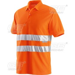 Polo alta visibilità NW-471015 EN ISO 20471 arancione poliestere