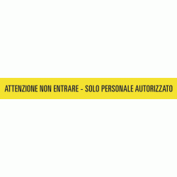 Scritta autoadesiva per pavimenti Attenzione non entrare-solo personale autorizzato IGOCS-PP150