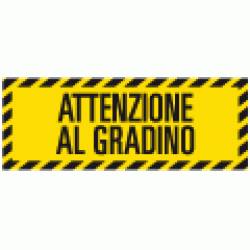 Scritta autoadesiva per pavimenti ATTENZIONE AL GRADINO IGOCS-PP153