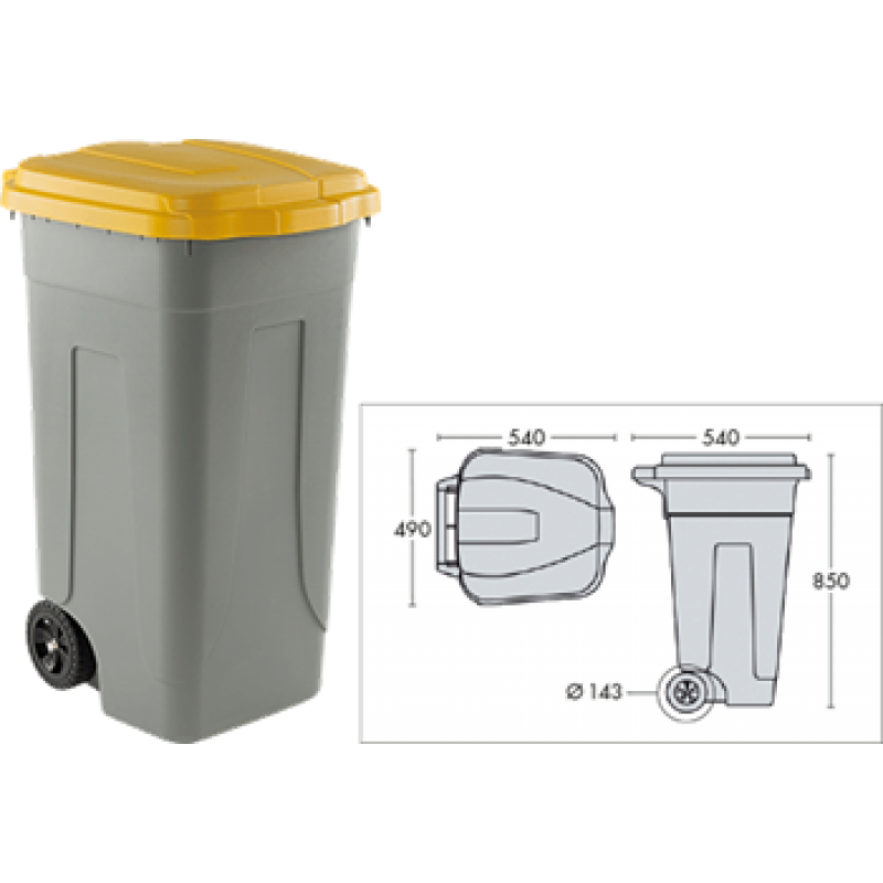 PTMS® Borse Raccolta Differenziata con COPERCHIO - 3 Bidoni Differenziata  da Interno ed Esterno per Carta, Plastica e Vetro - Set Bidoni per Raccolta  Differenziata in Colore di Riciclaggio