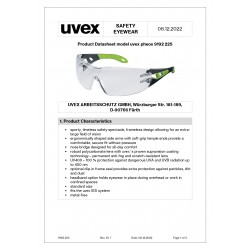 Occhiale - ROSSINI - Pheos 9192-225 - DPI - in policarbonato - protezione UV - CE - EN 166:2001 - EN 170:2002 - classe ottica I colore nero-verde cf 1 pz Occhiale - ROSSINI - Pheos 9192-225 - DPI - in policarbonato - protezione UV - CE - EN 166:2001 - EN 170:2002 - classe ottica I colore nero-verde cf 1 pz