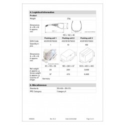 Occhiale - ROSSINI - X-Fit 9199-265 - DPI - in policarbonato - protezione UV - CE - EN 166:2001 - EN 170:2002 - classe ottica II colore azzurro cf 1 pz