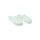 Zoccolo uomo in pelle forata traspirante di colore bianco ecologico leggero flessibile IGO-RSS/SSZ0006