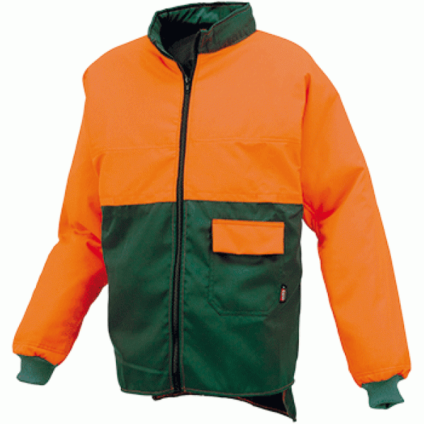 Giacca da boscaiolo verde/arancio a norma EN 381-11 IGO-CSUTP895