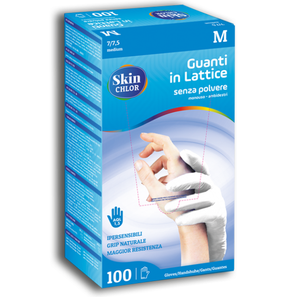 Guanti monouso in Lattice SMILEX SKIN CHLOR IGO-BCHGU105-S